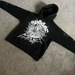 Sp5der OG Web Black hoodie